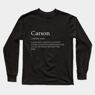 Car person/car lover Long Sleeve T-Shirt